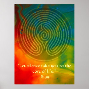 Póster União-Rumi sagrado e arte poética