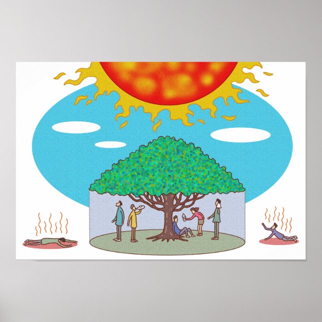 Poster Único raio de sombra que sustenta a vida. (Frente)