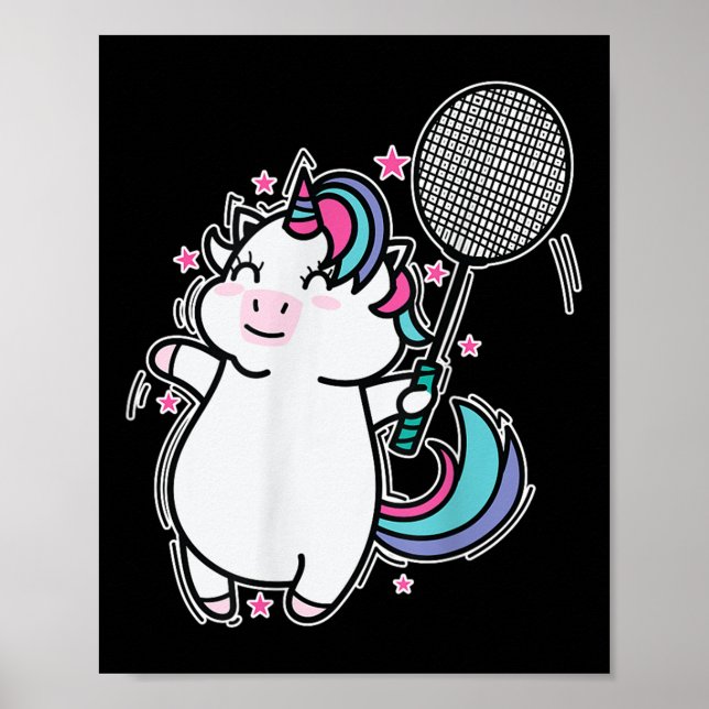 Poster Unicorn Badminton  (Frente)