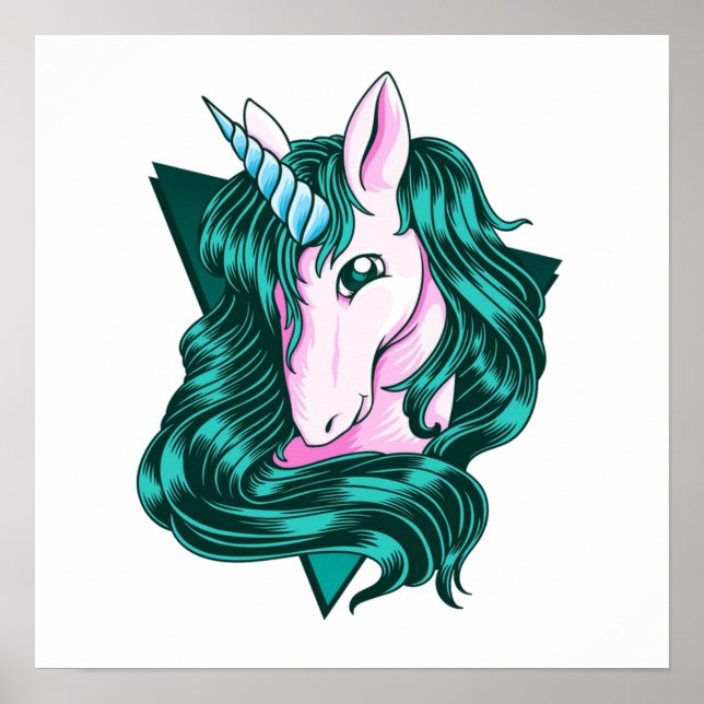 Poster Unicorn clip art Small (Frente)