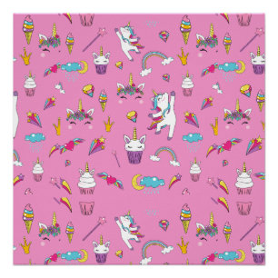 Póster Unicorn Fan Club - Pink