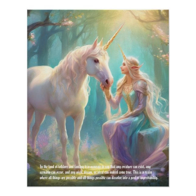 Póster Unicorn Fantasy (Frente)