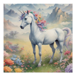 Póster Unicorn Glassy Poster