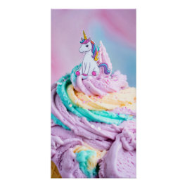 Póster Unicorn Ice Cream