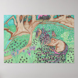 Poster Unicorn Meadow