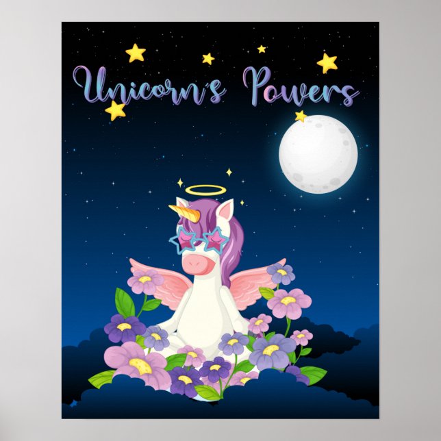 Poster Unicorn Powers (Frente)