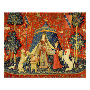 Póster Unicorn Tapestries Lady Legend Medieval