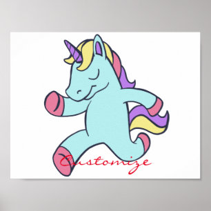 Poster Unicórnio azul que funciona Thunder_Cove