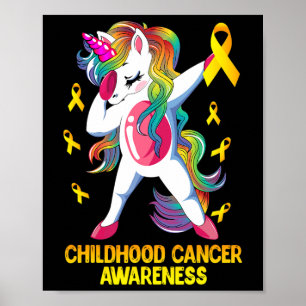 Poster Unicórnio Dançando Guerreiro da Conscientização do