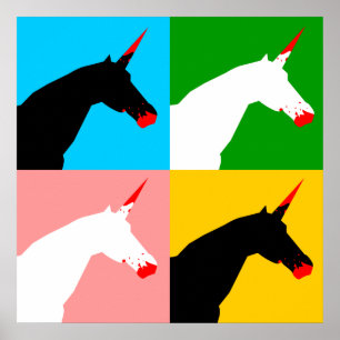 Póster Unicórnio do assassino (impressão da arte)