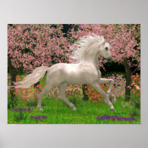 Unicórnio e Floresta