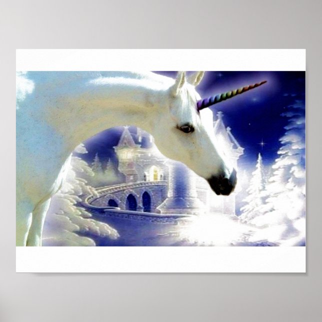 Poster Unicórnio mágico (Frente)