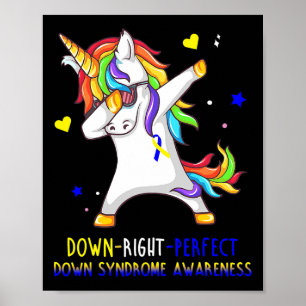 Poster Unicórnio para Baixo, Perfeito para Baixo, Sensibi
