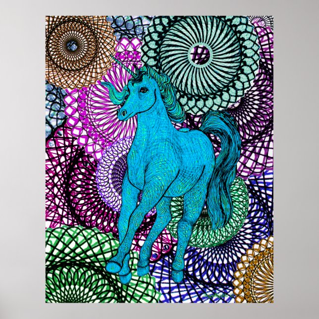 Poster Unicórnio Único (Frente)