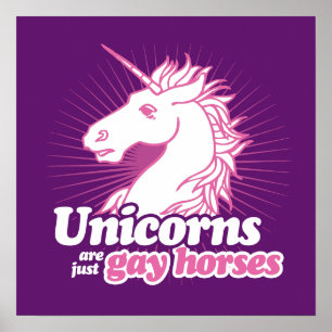 Póster UNICORNS SÃO APENAS CAVALOS GAY —.png