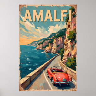 Poster Unidade Costeira Italiana: Pintura A Óleo De Vinta
