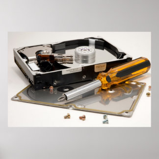 Póster Unidade de duro desmontada