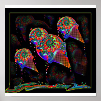 Póster Unidades de sorvete