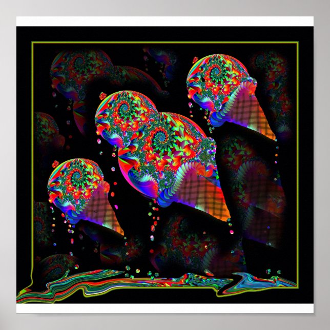 Póster Unidades de sorvete (Frente)