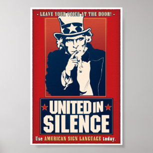 Poster Unido no silêncio (ASL)
