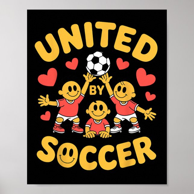 Poster Unidos Pelo Futebol Torcedor Multicultural _1 (Frente)