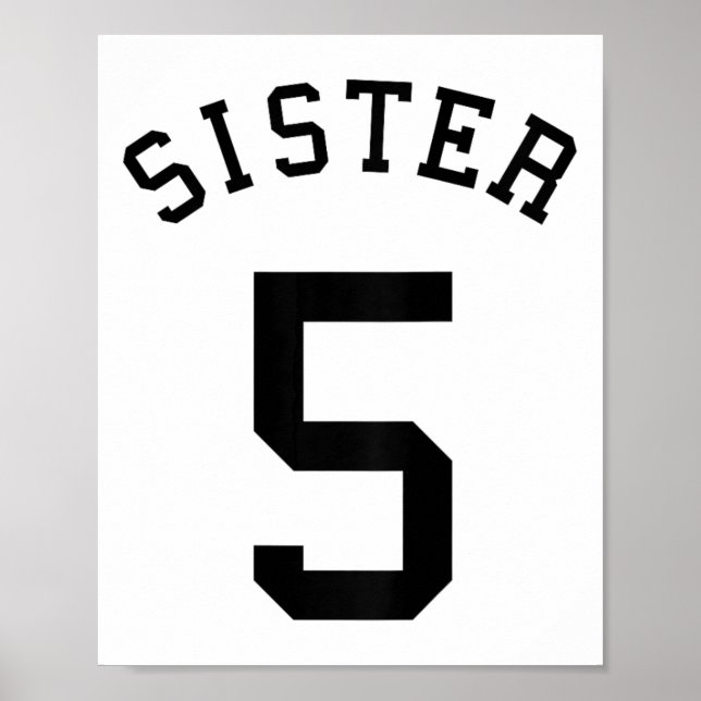 Poster Uniforme da Equipe Irmã # 5 Handbyll Sis Futebol V (Frente)