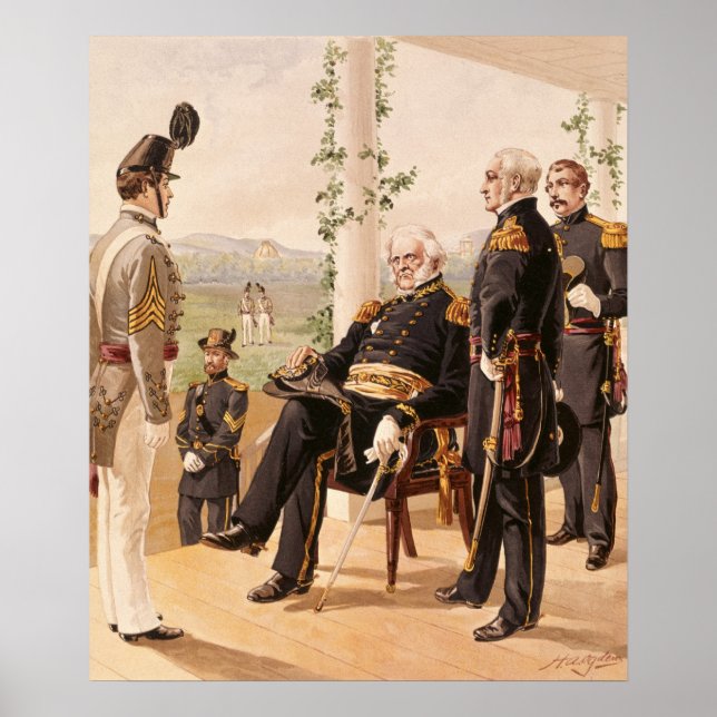 Póster Uniformes do exército americano (Frente)