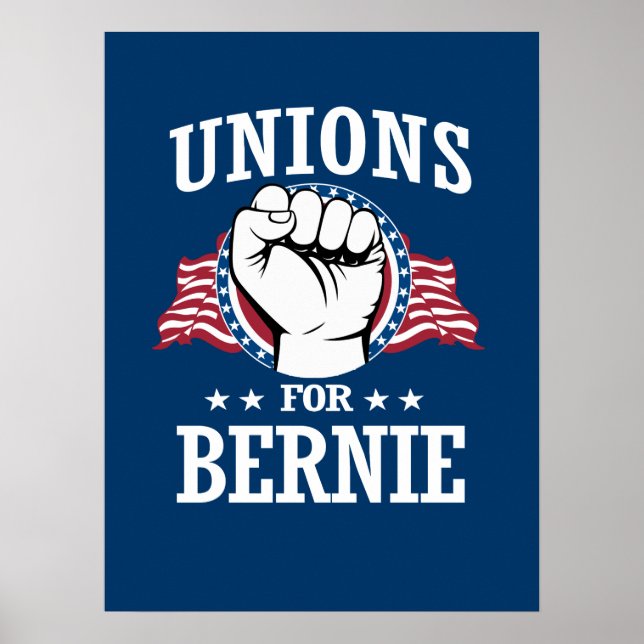 PÓSTER UNIÕES DE BERNIE SANDERS (Frente)