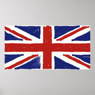 Póster Union Jack desalinhado