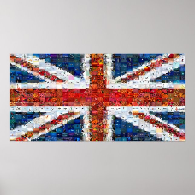 Póster Union Jack Montage - Padrão (Frente)