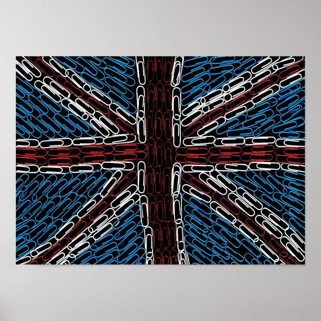 Póster Union Jack of Paperclips (Frente)