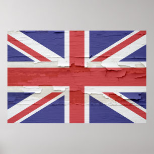 Poster Union Jack resistiu à pintura