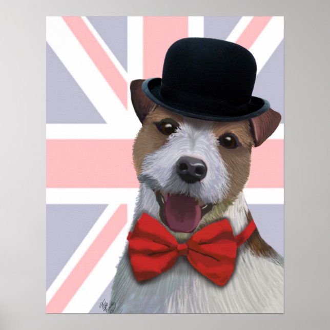 Póster Union Jack Russell (Frente)