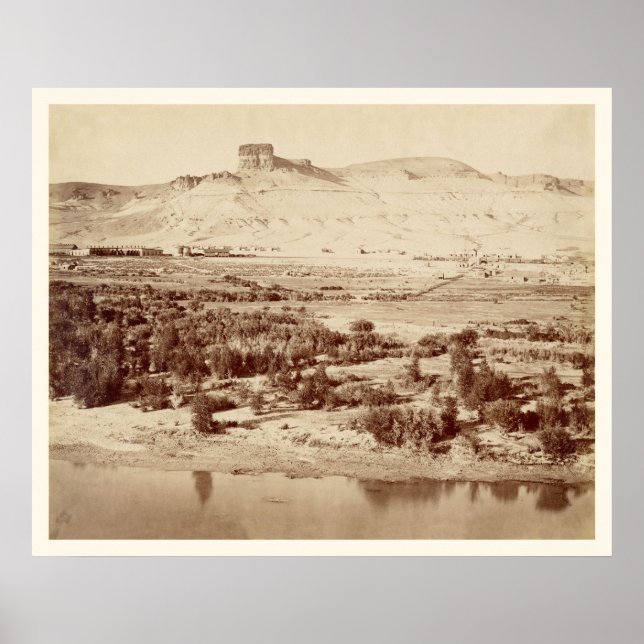 Póster Union Pacific Railroad Green River Wyoming Foto (Frente)