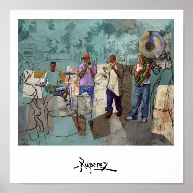 Póster "Union Square Banda" - "Banda en Union Square" (Frente)