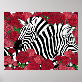 Poster Unique Zebras