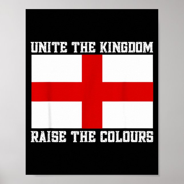 Poster Unite The Kingdom St George Cross  (Frente)