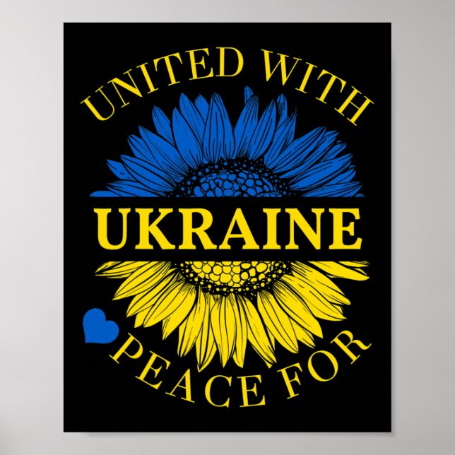 Poster United With Ukraine Shirt  (Frente)