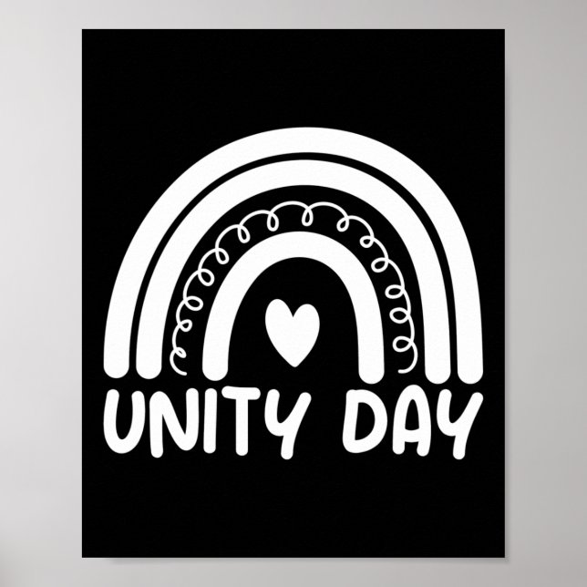 Poster Unity Day Stop Bullying Bondade S Orange Unity (Frente)
