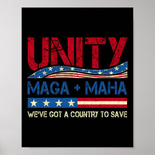 Poster Unity Maha temos um país para salvar o American Fl