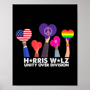 Poster Unity Over Division Harris 2024 Wheimer 2024 Votaç