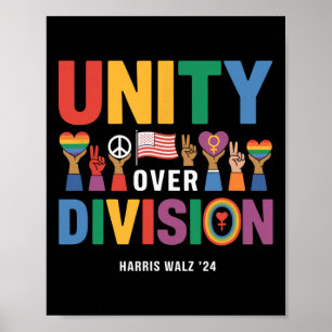 Poster Unity Over Division Pride Harris W 24