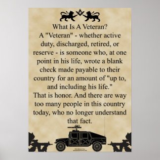 Poster Universal Mason Veterans