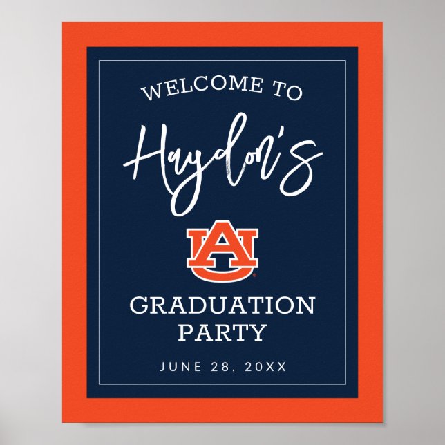 Poster Universidade Auburn | FESTA DE FORMATURA (Frente)