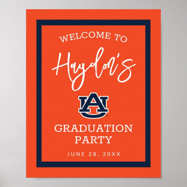 Poster Universidade Auburn | FESTA DE FORMATURA (Frente)