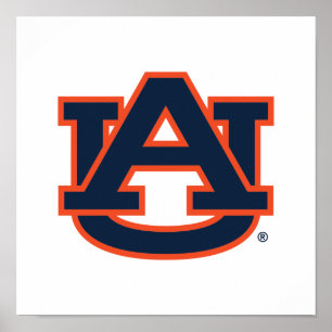 Poster Universidade Auburn   Logotipo UA Auburn