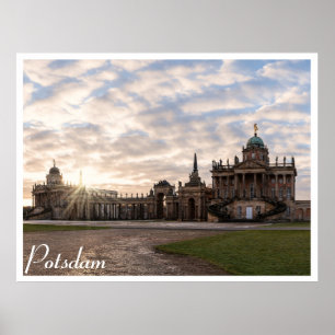 Poster Universidade de Potsdam ao pôr do sol na Alemanha