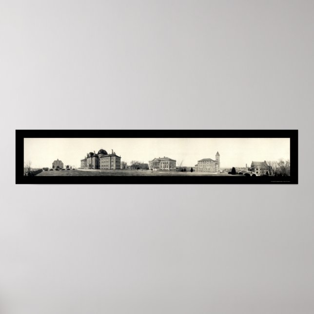 Póster Universidade do Kansas Photo 1908 (Frente)