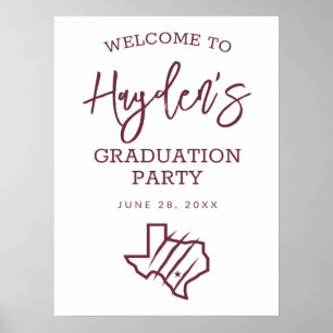 Poster Universidade do Texas A&M - San Antonio Logotipo