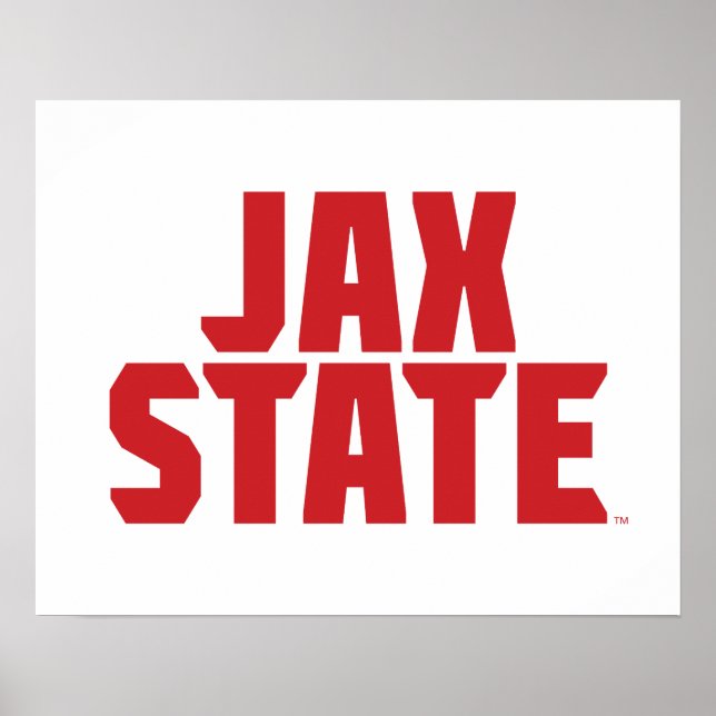 Poster Universidade Estadual de Jacksonville JAX STATE Bo (Frente)